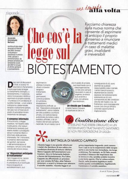 Bertucci biotestamento